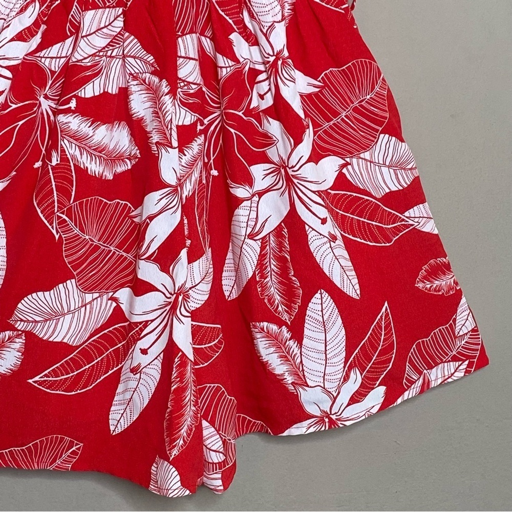 VICI Women’s Halter Floral Romper With Pockets Red Size Small Missing Waist Tie - Picture 12 of 16